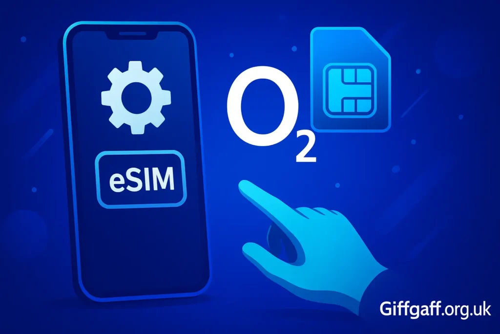 o2 set up esim