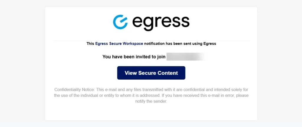 Egress Log In