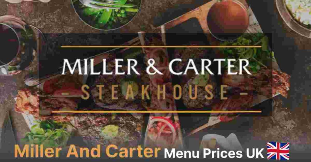 Miller and Carter Menu