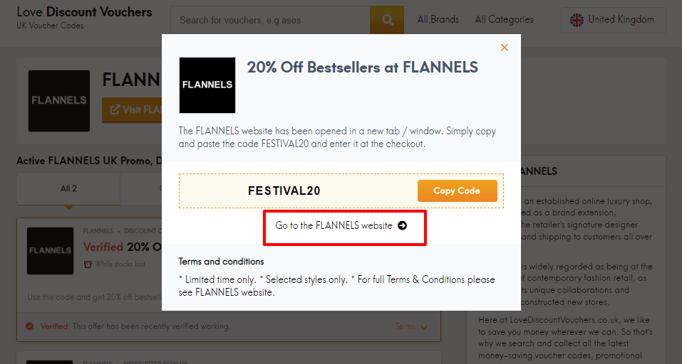 Flannels Discount Code