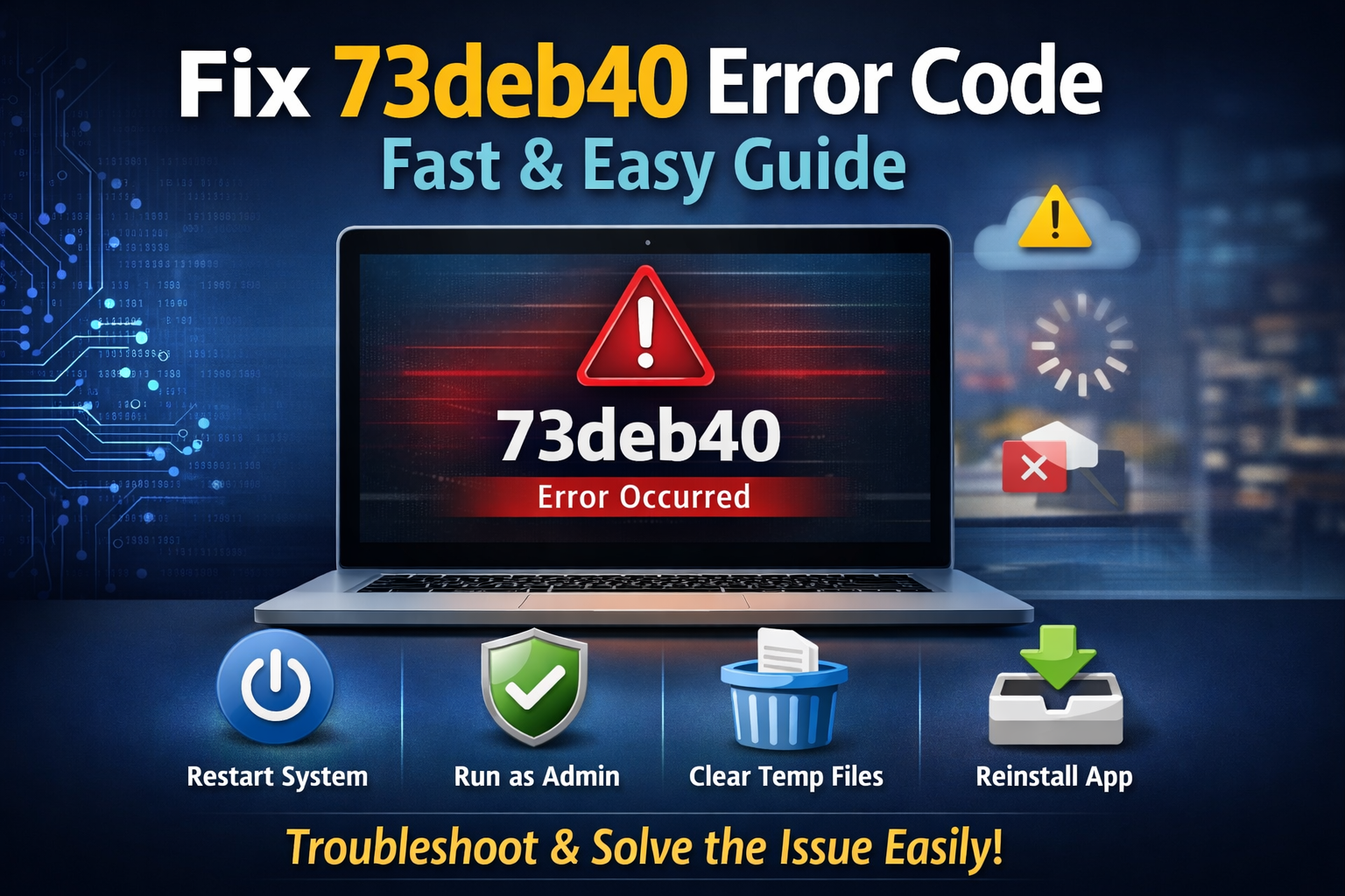 Fix 73deb40 Error Code Fast & Easy Guide