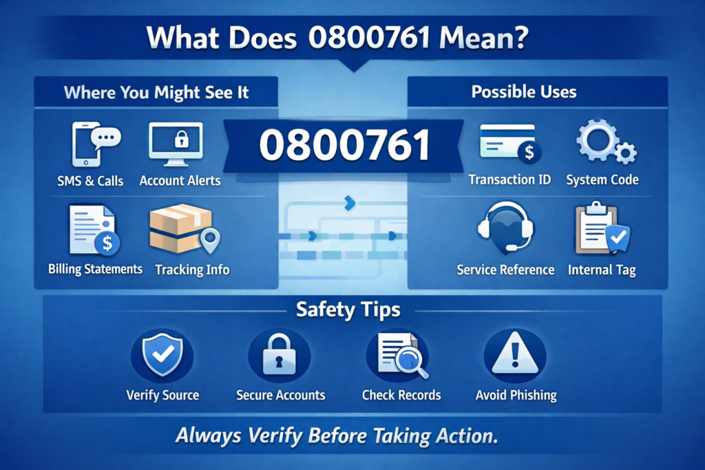 0800761 Code Meaning, Uses & Safety Explanation