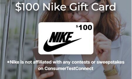 $100 Nike Gift Card Giveaway